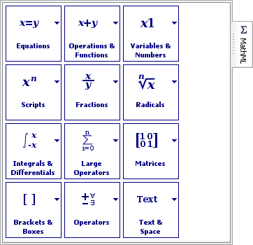 The MathML tool